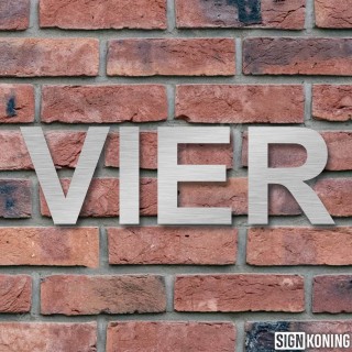 Geschreven huisnummer van RVS