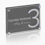 Plexiglas Naambord